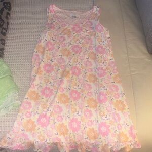 Karen Neuburger Floral gown in Pink and Yellow